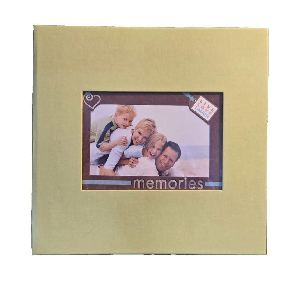 New Seasons Live Laugh Love Photo Album Memories SlipIn Pocket Picture Scrapbook